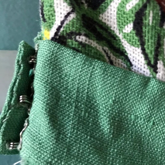 Vintage linen floral feminine garden party dress ! - Picture 9 of 9